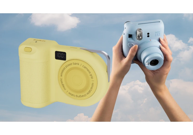 Belkin’s Stage PowerGrip might make me leave my Instax Mini 12 at home