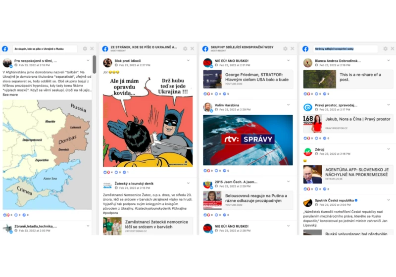 Jak vypadá rusko-ukrajinský konflikt na Facebooku