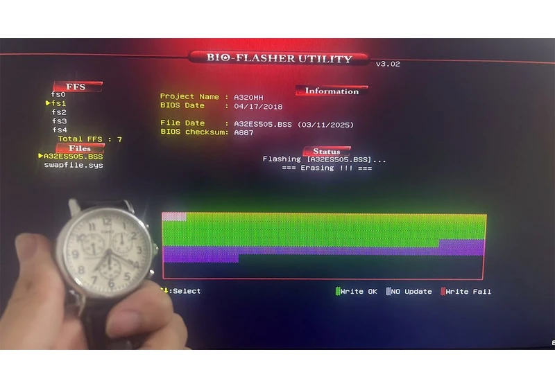  24-hour BIOS update? User's attempt to flash motherboard becomes a marathon 