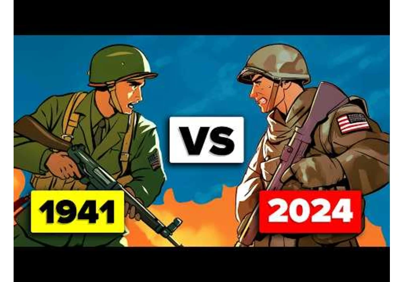 United States 1941 vs United States 2024 - Military/Army Comparison