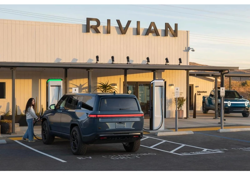 Rivian is now letting other EVs charge at its stations