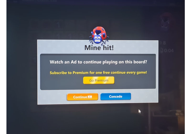 Microsoft's official Minesweeper app has ads, pay-to-win, and is hundreds of MBs