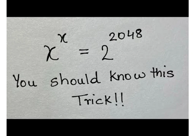 Hard Math Problem with Exponents | Trick Question