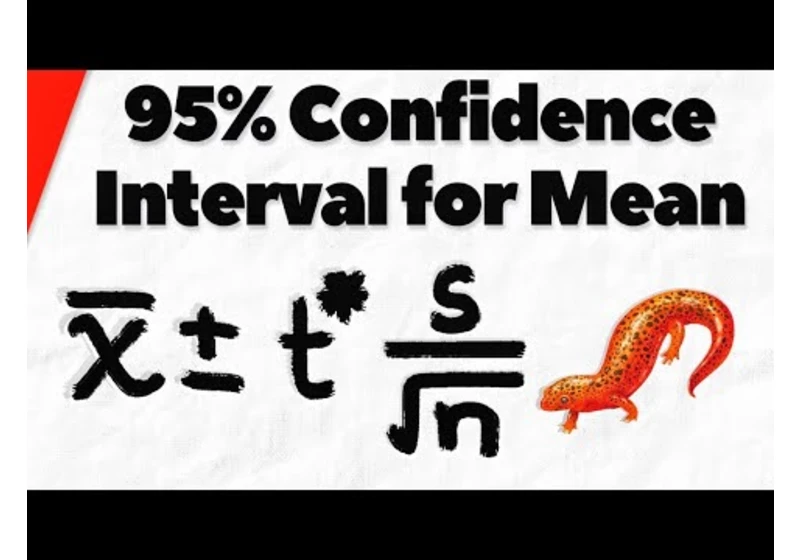 Construct and Interpret 95% Confidence Interval for Population Mean | Statistics Exercises