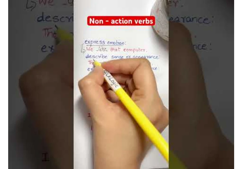 Non - action verbs | Stative verbs