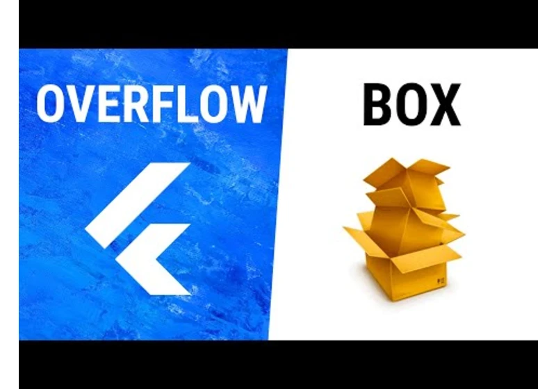 Flutter OverflowBox Widget