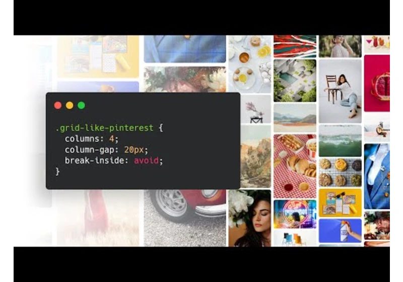 Pinterest layout style with CSS | CSS Only Masonry grid