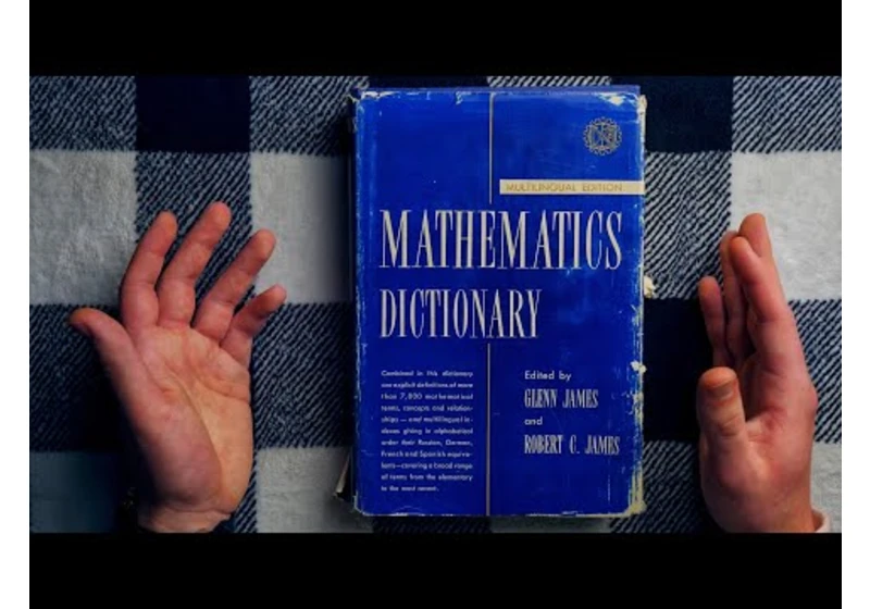 What does a math dictionary look like?