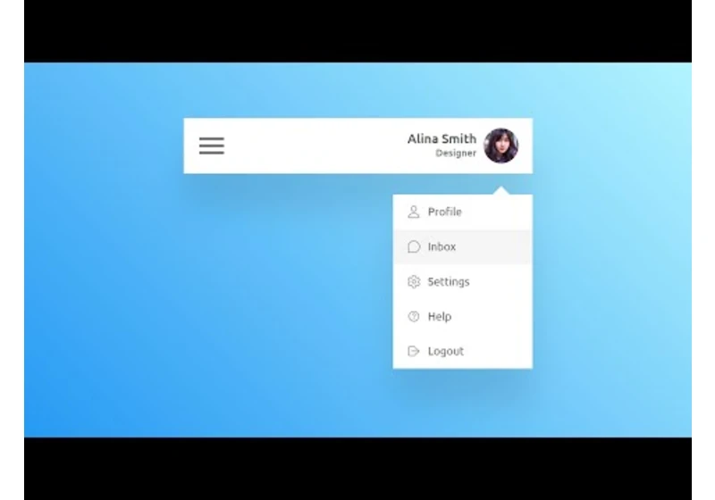 How To Create Dropdown Menu using CSS and JavaScript