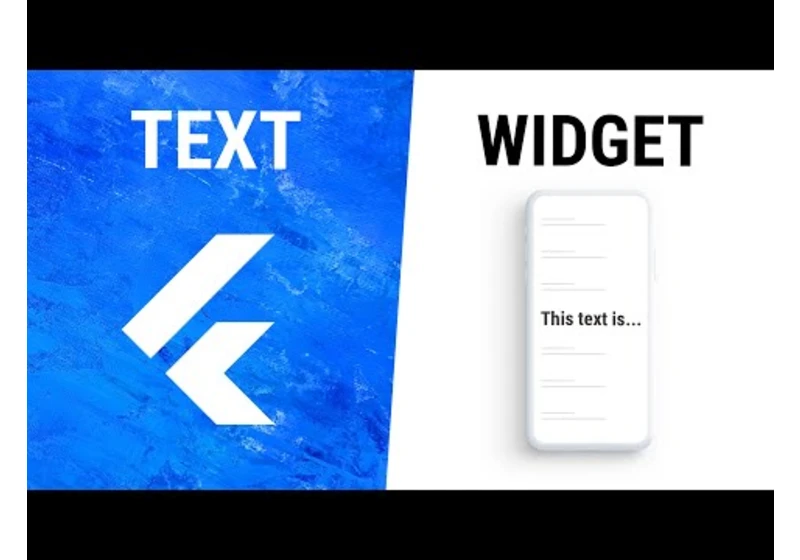 Flutter Text Widget