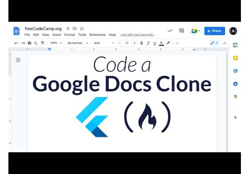 Flutter Course – Build Full Stack Google Docs Clone