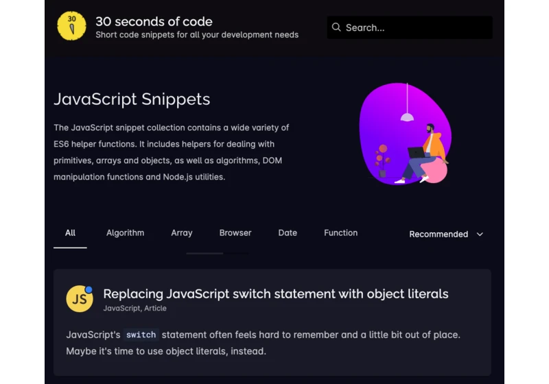 Vanilla JavaScript Code Snippets