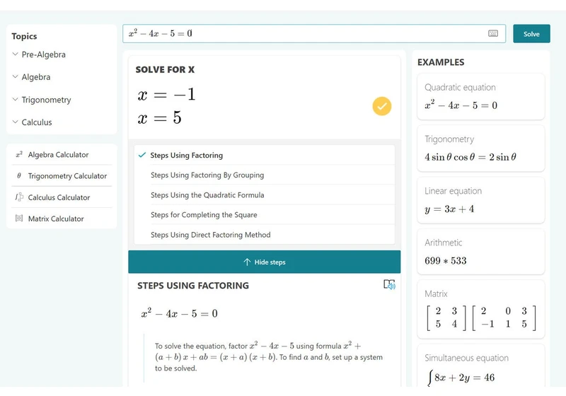 Microsoft adds its nifty Math Solver to Microsoft Edge