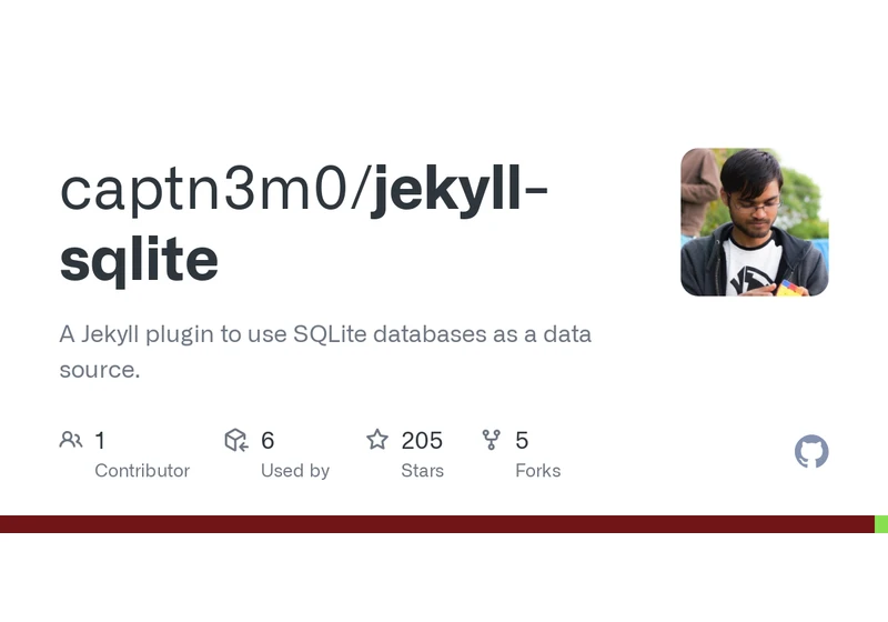 Show HN: SQLite Plugin for Jekyll