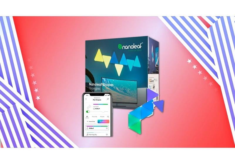 Transform Your Space With Nanoleaf Triangles at a $100 Discount Today