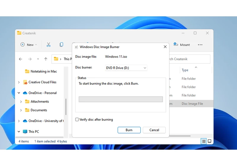 Windows 11 tips: How to burn an ISO to a USB drive or DVD