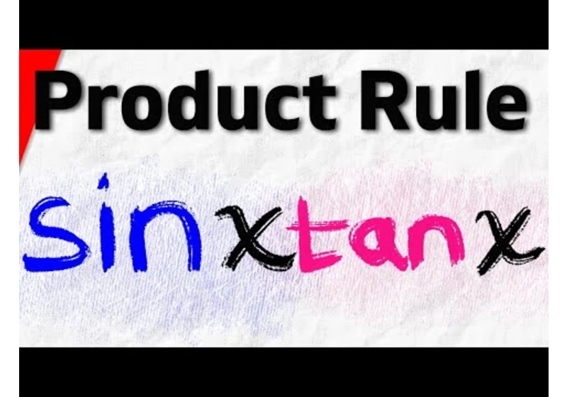 Derivative of sinxtanx with Product Rule | Calculus 1 Exercises