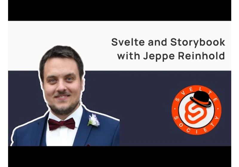 SvelteKit and Storybook with Jeppe Reinhold