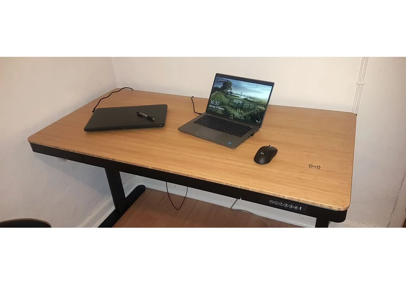  Q8 Comhar Pro Standing Desk Review: Bamboo Bling 