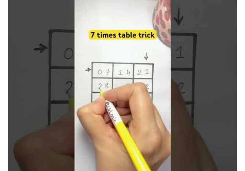 7 times table trick