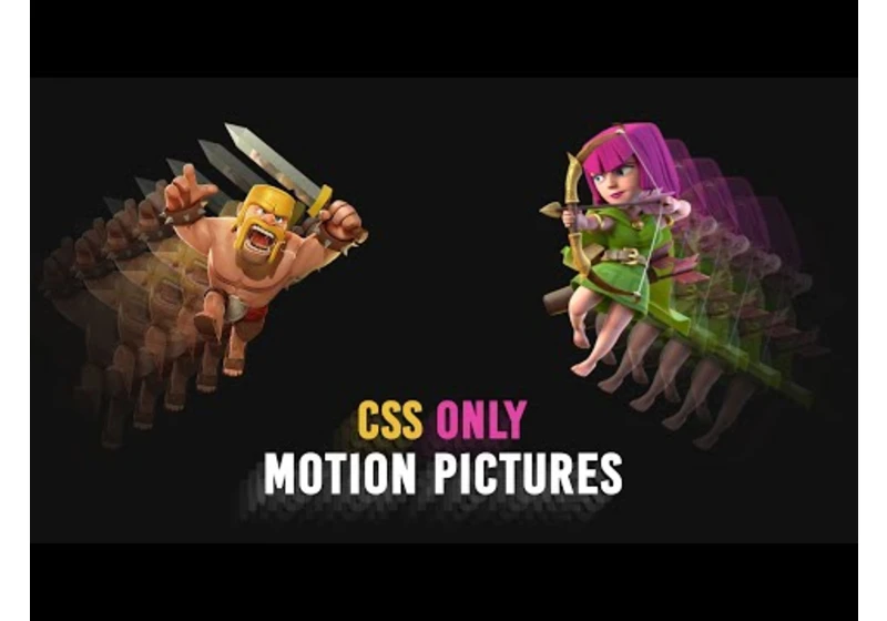 Motion Pictures Animation Effects CSS Only