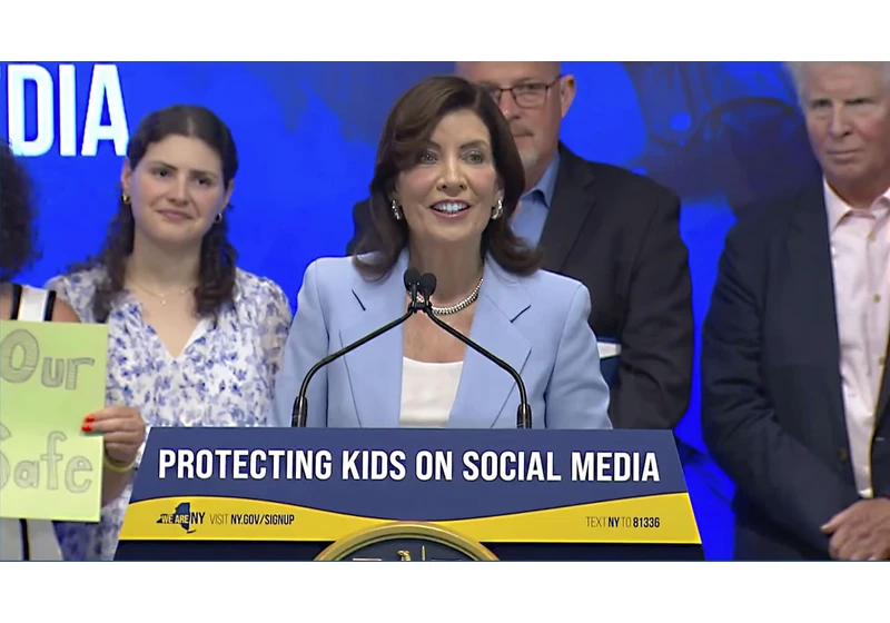 N.Y. governor signs bill targeting ‘addictive’ suggested posts on social media feeds for kids