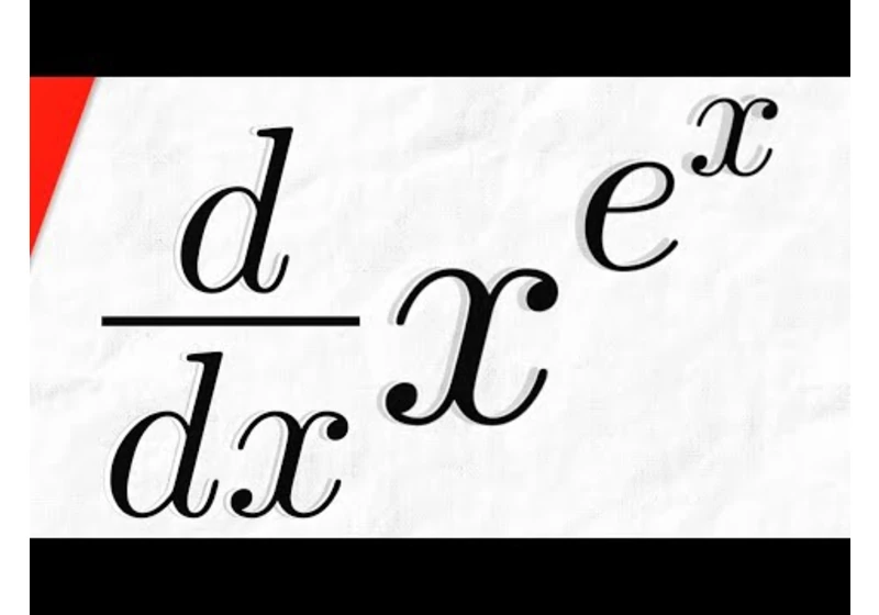 Derivative of x^e^x (Logarithmic Differentiation) | Calculus 1 Exercises