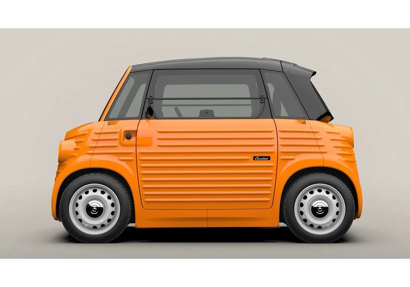  My new favorite thing in EVs? This Citroen Ami that's been made to look like a 1950s H-Van 